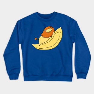 Little Lion and Giant Banana Crewneck Sweatshirt